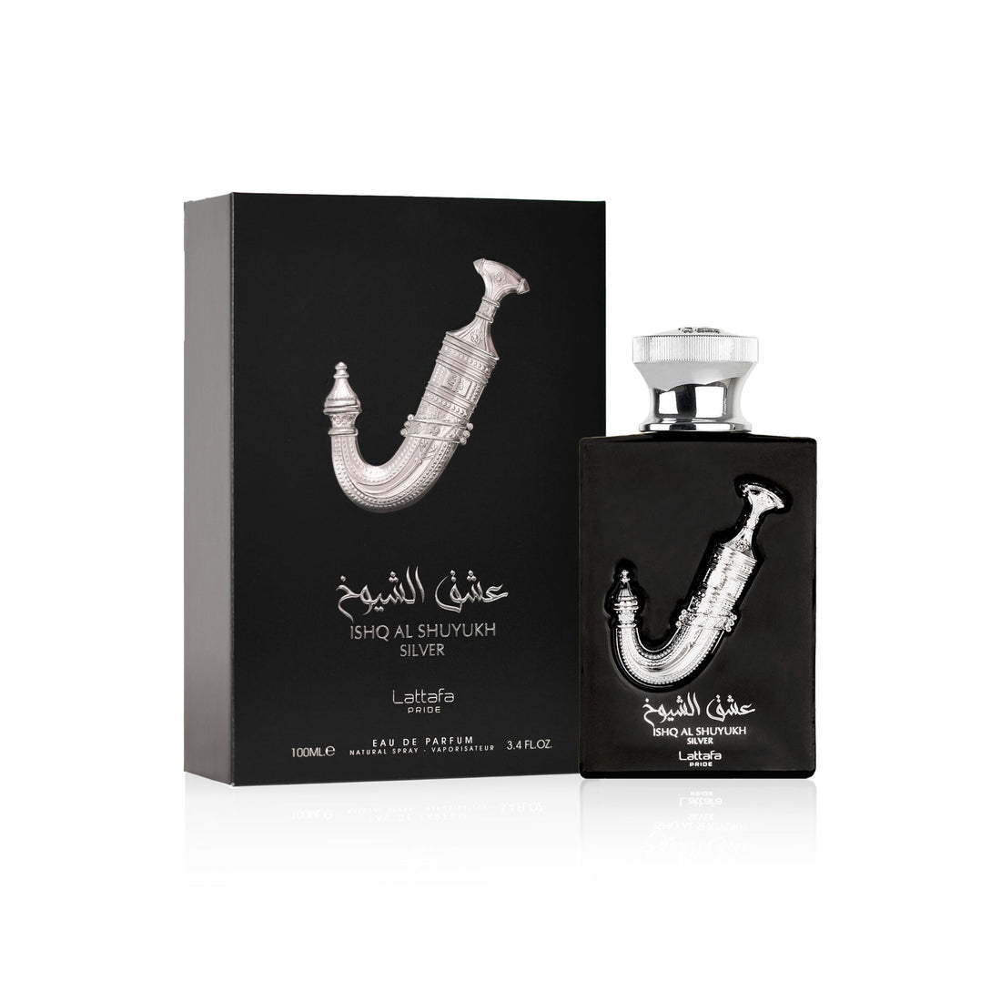 Lattafa Ishq Al Shuyukh Silver EDP For Men