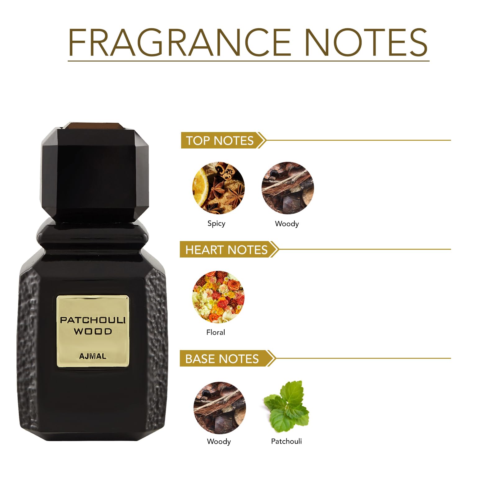 Ajmal Patchouli Wood EDP For Unisex