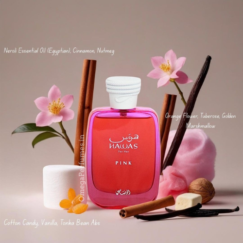 Rasasi Hawas Pink Eau De Parfum For Woman