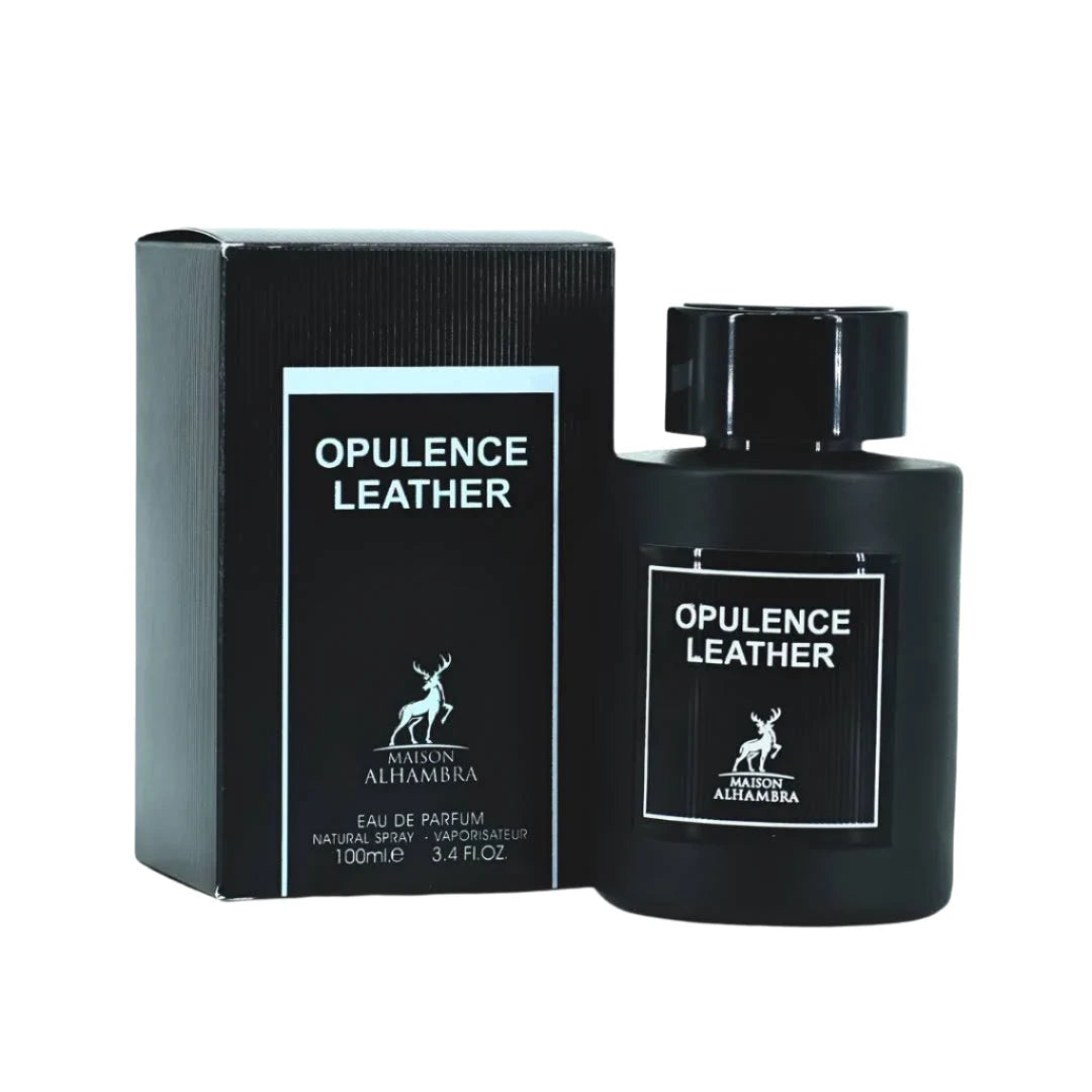 Amber and Leather (Opulence Leather) by Maison Alhambra For Men