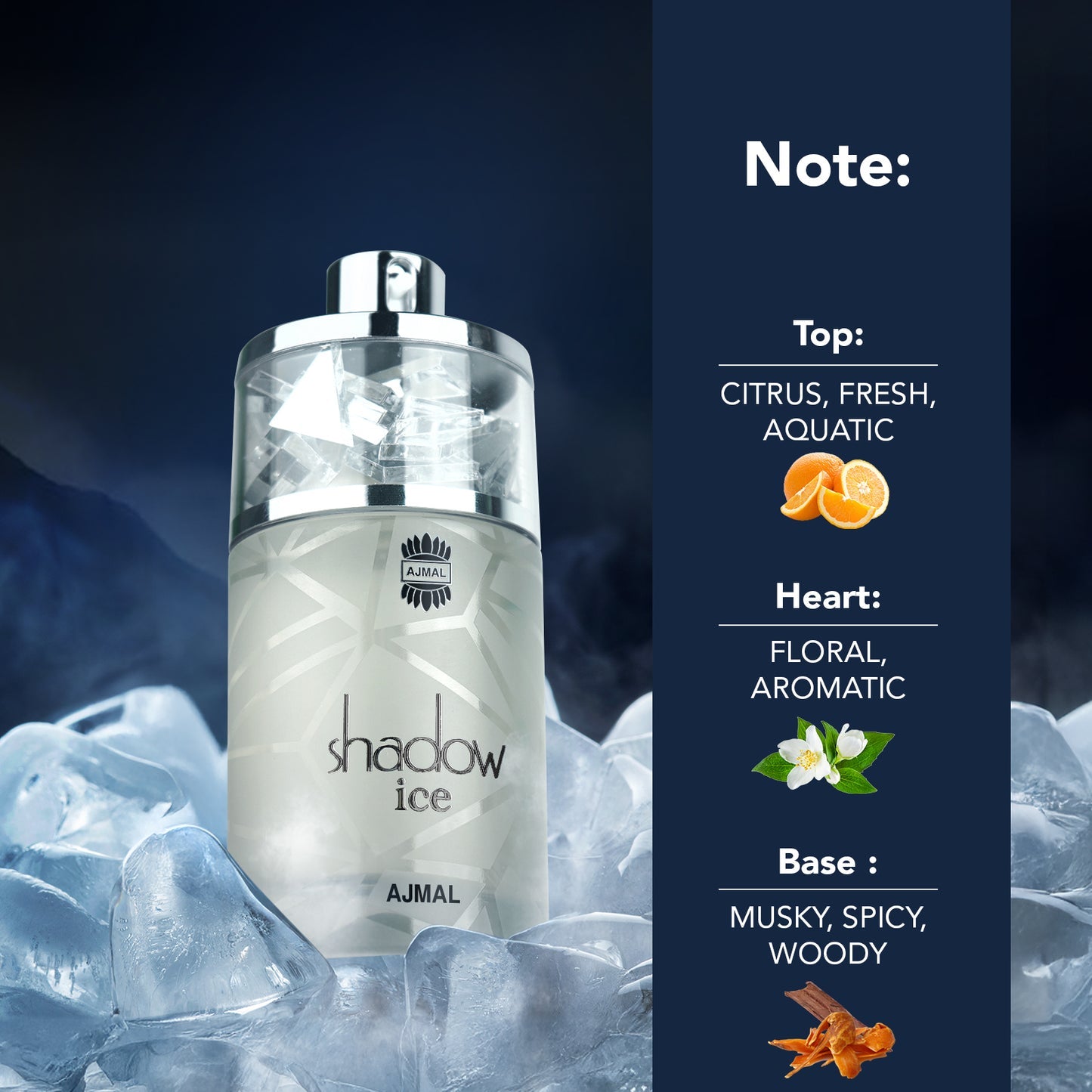 Ajmal Shadow Ice EDP For Unisex