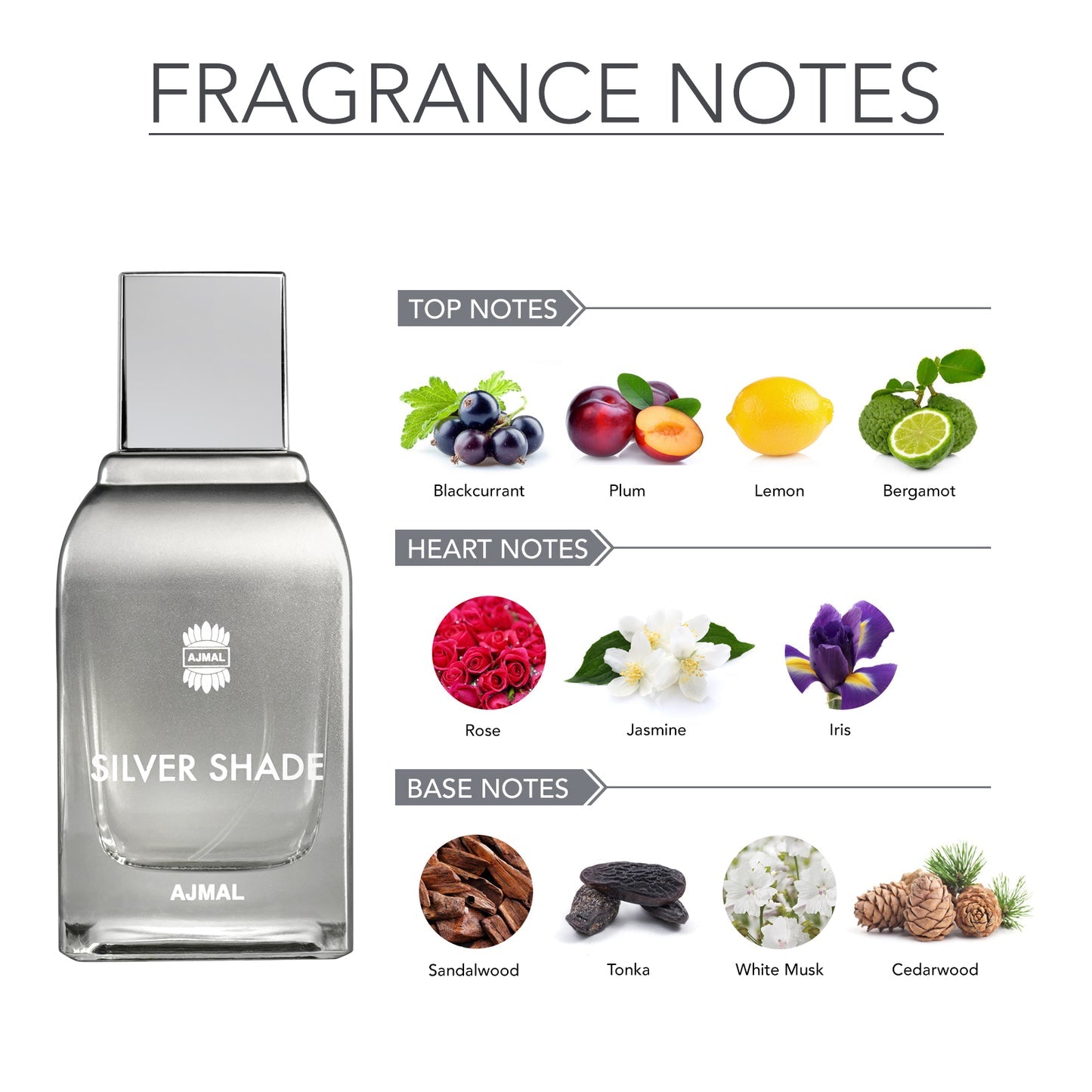 Ajmal Silver Shade EDP For Unisex